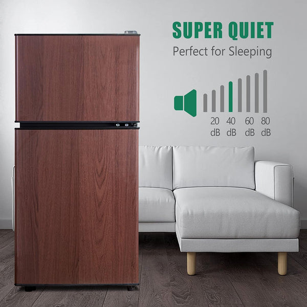 Runesay 3.5-cu ft with Freezer ( Wooden ) Garage Ready