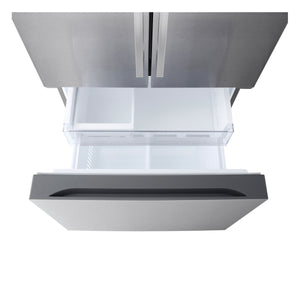 LG Standard-Depth 25.1-cu ft 3 -Door Smart Compatible French Door Refrigerator with Ice Maker ( PrintProof Stainless Steel ) ENERGY STAR Certified