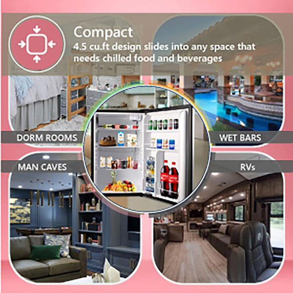 ConServ 4.5-cu ft Mini Fridge ( Stainless Steel )