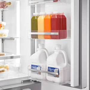 Bosch Counter-Depth 800 Series 21-cu ft 3 -Door French Door Refrigerator with Ice Maker with Water Dispenser ( Stainless steel ) ENERGY STAR Certified