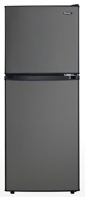 Danby 4.7-cu ft Mini Fridge with Freezer ( Black Stainless ) ENERGY STAR