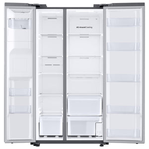 Samsung 27.4-cu ft Side-by-Side Refrigerator with Ice Maker ,Water and Ice Dispenser ( Fingerprint Resistant Stainless Steel )