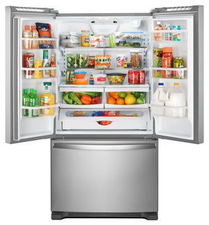 Whirlpool Standard-Depth 22.1-cu ft 3 -Door French Door Refrigerator ( Stainless Steel ) ENERGY STAR Certified