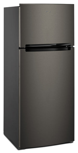 Whirlpool 17.6-cu ft Top-Freezer Refrigerator ( Black Stainless )
