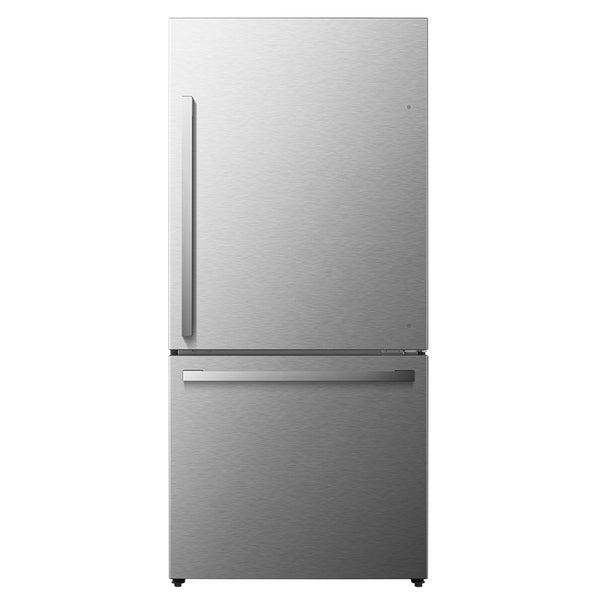 Hisense 17.2-cu ft Counter-Depth Bottom-Freezer Refrigerator Fingerprint Resistant Stainless Steel ) ENERGY STAR Certified