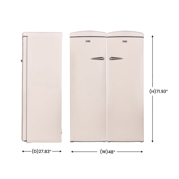 ConServ 19.42-cu ft Counter-Depth Side-by-Side Refrigerator ( Cream )