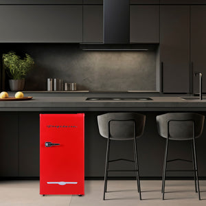 Frigidaire 3.2-cu ft Mini Fridge with Freezer ( Red )