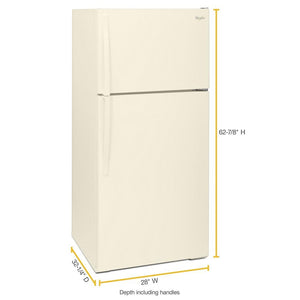 Whirlpool 14.3-cu ft Top-Freezer Refrigerator ( Biscuit )
