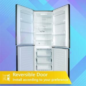 Equator Advanced Appliances 10.8-cu ft Standard-Depth Bottom-Freezer Refrigerator Stainless Steel ) Garage Ready ENERGY STAR Certified