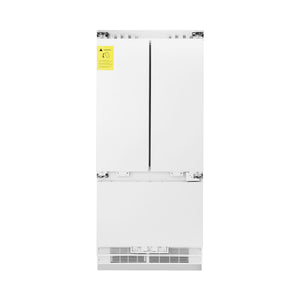 ZLINE KITCHEN & BATH Counter-Depth Built-In 19.6-cu ft 3 -Door Built-In French Door Refrigerator with Ice Maker with Water Dispenser ( Custom Panel-Ready ) ENERGY STAR Certified