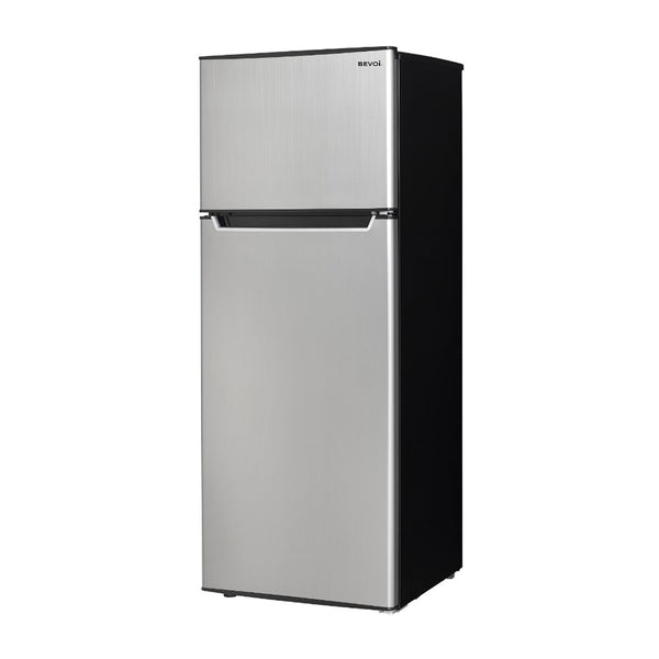 Bevoi 7.3-cu ft Counter-Depth Top-Freezer Refrigerator ( Stainless Steel )