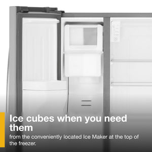 Whirlpool 24.6-cu ft Side-by-Side Refrigerator with Ice Maker ,Water and Ice Dispenser ( White )