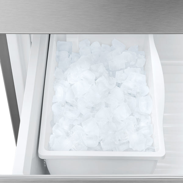 Cosmo Counter-Depth 22.4-cu ft 3 -Door French Door Refrigerator with Ice Maker with Water Dispenser ( Stainless Steel ) ENERGY STAR Certified