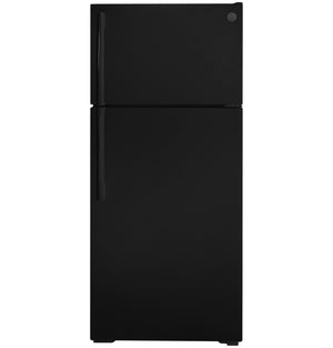 GE 16.6-cu ft Top-Freezer Refrigerator ( Black ) ENERGY STAR Certified