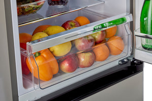 UNIQUE Prestige 8.7-cu ft Counter-Depth Bottom-Freezer Refrigerator Stainless Steel ) ENERGY STAR Certified