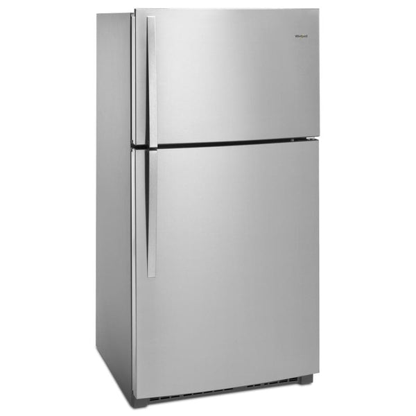 Whirlpool 21.3-cu ft Top-Freezer Refrigerator ( Monochromatic Stainless Steel ) ENERGY STAR Certified