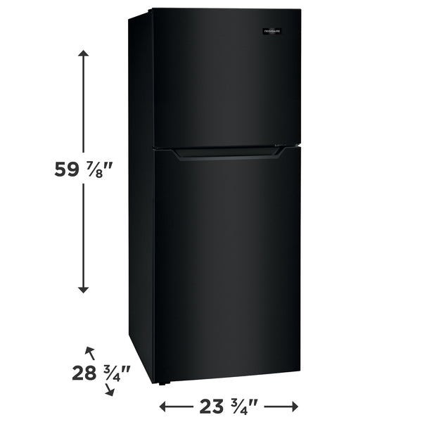 Frigidaire 11.6-cu ft Counter-Depth Top-Freezer Refrigerator ( Black ) Garage Ready ENERGY STAR Certified