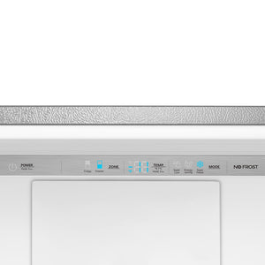 Hisense 17.2-cu ft Counter-Depth Bottom-Freezer Refrigerator with Ice Maker ( Fingerprint Resistant Stainless Steel ) ENERGY STAR Certified