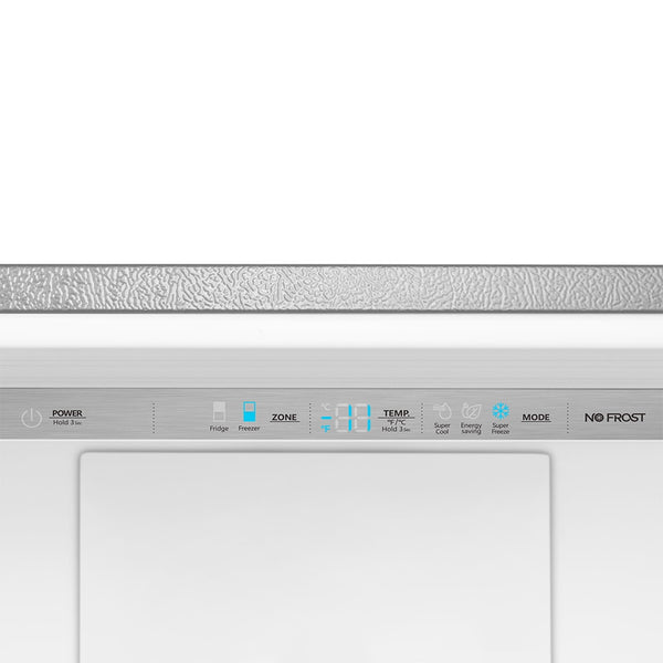 Hisense 17.2-cu ft Counter-Depth Bottom-Freezer Refrigerator with Ice Maker ( Fingerprint Resistant Stainless Steel ) ENERGY STAR Certified