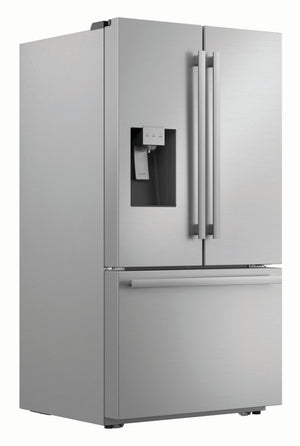 Sharp Standard-Depth 28.9-cu ft 3 -Door French Door Refrigerator with Ice Maker with Water and Ice Dispenser ( Stainless Steel ) ENERGY STAR Certified