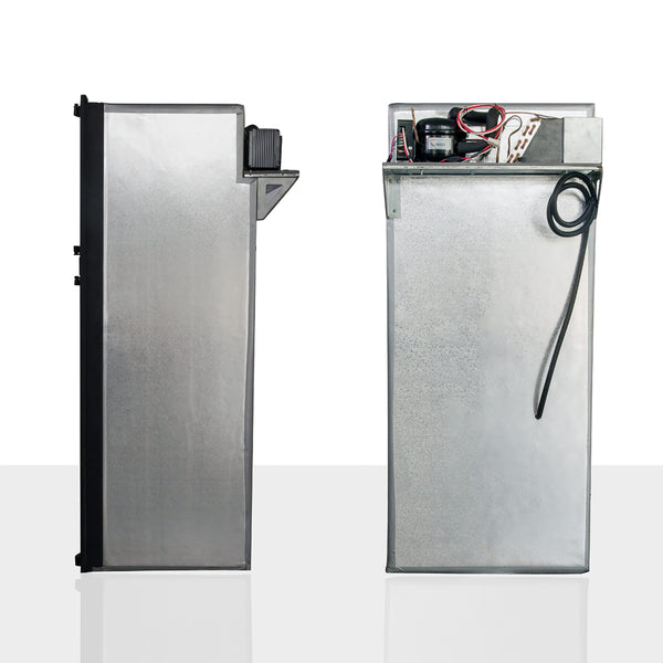 Equator Advanced Appliances RV 12V/DC OFF-GRID 10-cu ft Counter-Depth Top-Freezer Refrigerator Built-In ( Stainless )