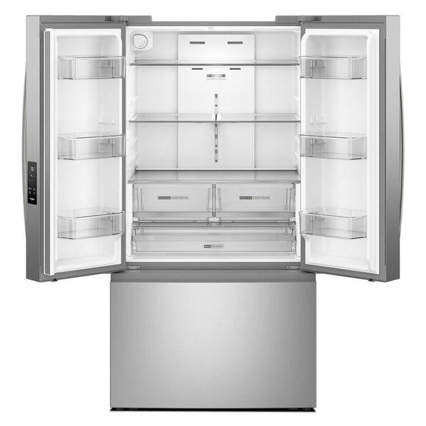 Whirlpool Standard-Depth 30.52-cu ft 3 -Door French Door Refrigerator with Ice Maker with Water Dispenser ( Fingerprint Resistant Stainless Finish ) ENERGY STAR Certified