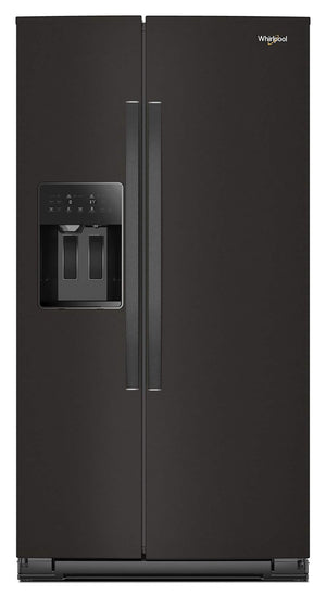 Whirlpool 28.7-cu ft Side-by-Side Refrigerator with Ice Maker ,Water and Ice Dispenser ( Black Stainless Finish )