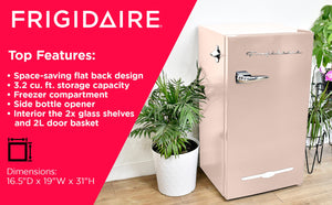 Frigidaire 3.2-cu ft Mini Fridge with Freezer ( Coral )
