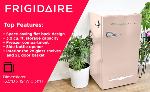 Frigidaire 3.2-cu ft Mini Fridge with Freezer ( Coral )