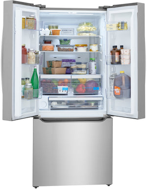 Frigidaire Gallery Standard-Depth 20-cu ft 3 -Door French Door Refrigerator with Ice Maker with Water Dispenser ( Smudge-Proof Stainless Steel ) ENERGY STAR Certified