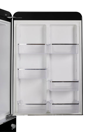 UNIQUE Classic Retro 17.7-cu ft Counter-Depth Bottom-Freezer Refrigerator with Ice Maker ( Midnight Black ) ENERGY STAR Certified