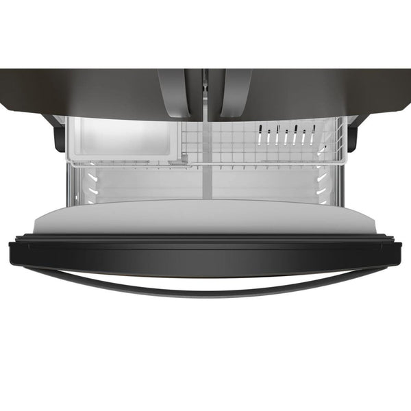 Whirlpool Counter-Depth 20-cu ft 3 -Door French Door Refrigerator with Ice Maker ( Black Stainless Steel ) ENERGY STAR Certified