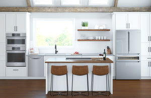 Bosch Counter-Depth 800 Series 21-cu ft 4 -Door French Door Refrigerator with Ice Maker ( Stainless steel ) ENERGY STAR Certified