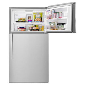 Whirlpool 21.3-cu ft Top-Freezer Refrigerator ( Fingerprint Resistant Stainless Steel ) ENERGY STAR Certified