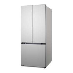 Cosmo Counter-Depth 17.5-cu ft 3 -Door French Door Refrigerator with Ice Maker ( Stainless Steel ) ENERGY STAR Certified