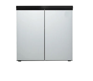 undefined 5.5-cu ft Mini Fridge with Freezer ( Black Cabinet with Silver Doors )