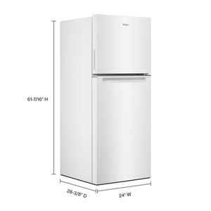 Whirlpool 11.6-cu ft Counter-Depth Top-Freezer Refrigerator ( White ) ENERGY STAR Certified