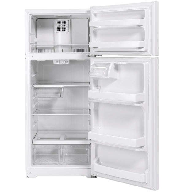 GE 17.5-cu ft Top-Freezer Refrigerator ( White )