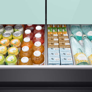 Samsung Bespoke Standard-Depth Beverage Center 28.8-cu ft 4 -Door Smart Compatible French Door Refrigerator with Dual Ice Maker with Water Dispenser and Door within Door ( Panels Sold Separately ) ENERGY STAR Certified