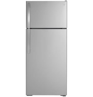 GE 17.5-cu ft Top-Freezer Refrigerator ( Stainless Steel ) ENERGY STAR Certified