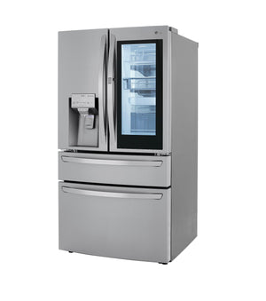 LG Counter-Depth Craft Ice 22.5-cu ft 4.0 -Door Smart Compatible French Door Refrigerator with Dual Ice Maker with Water and Ice Dispenser and Door within Door ( PrintProof Stainless Steel ) ENERGY STAR Certified